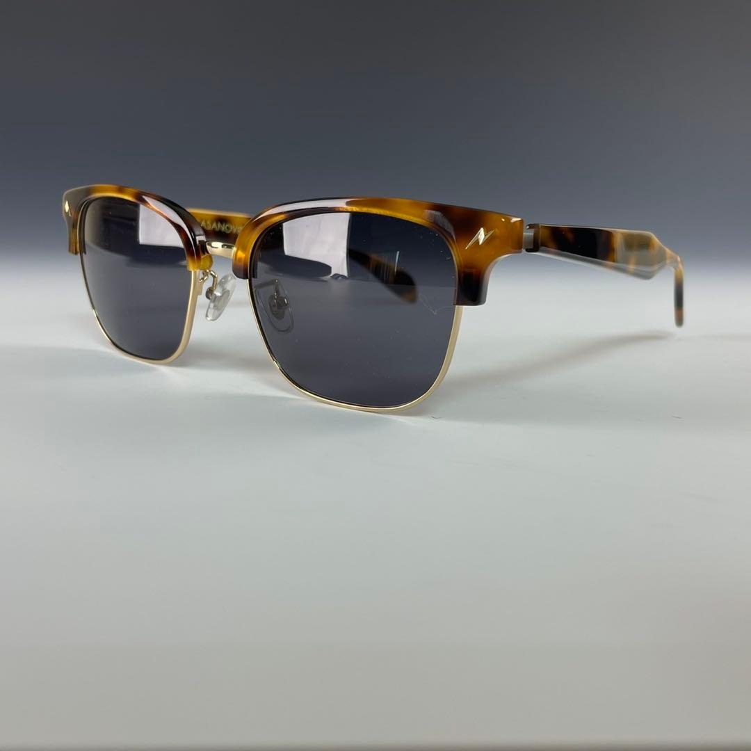 ミスターカサノバ STOMPブロー サーモント ブラウンデミ サングラス 美品