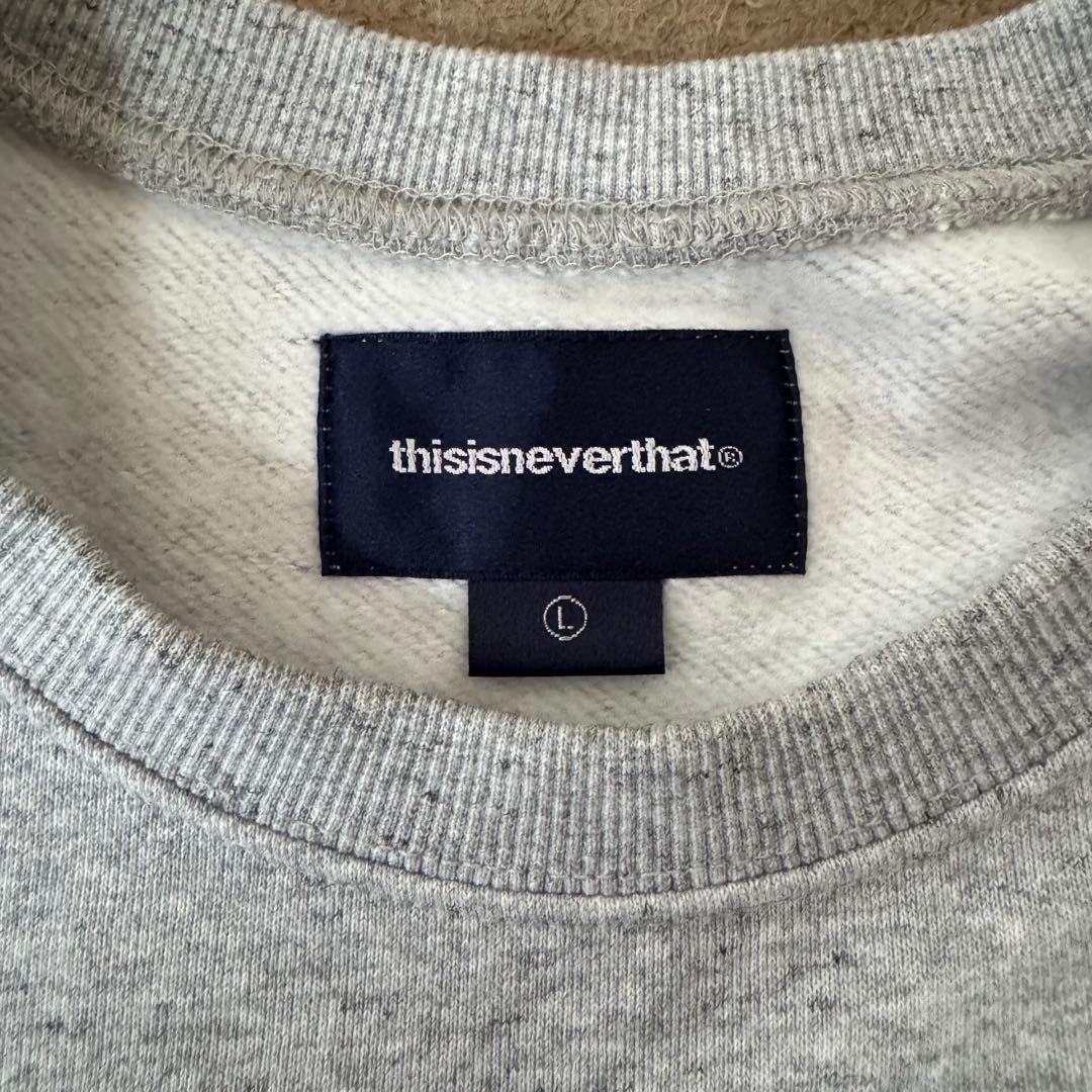 thisisneverthat® グレー ロゴスウェット