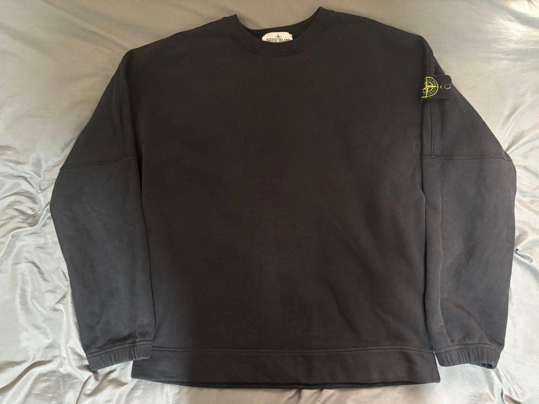 【裏起毛】STONE  ストーンアイランド スウェット ブラック M