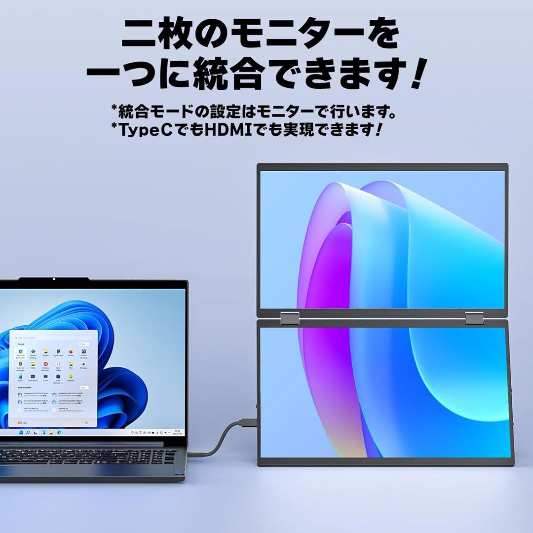 新品未使用VisionOwl デュアルモバイルモニター 15.6 DB-156N