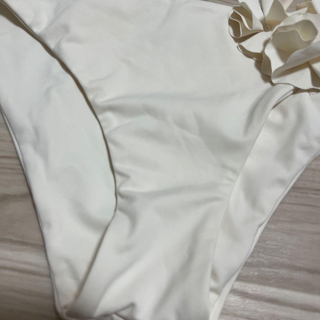 【新品】完売 ALEXIA STAM ビキニ 水着 花 ホワイト 上下セット L