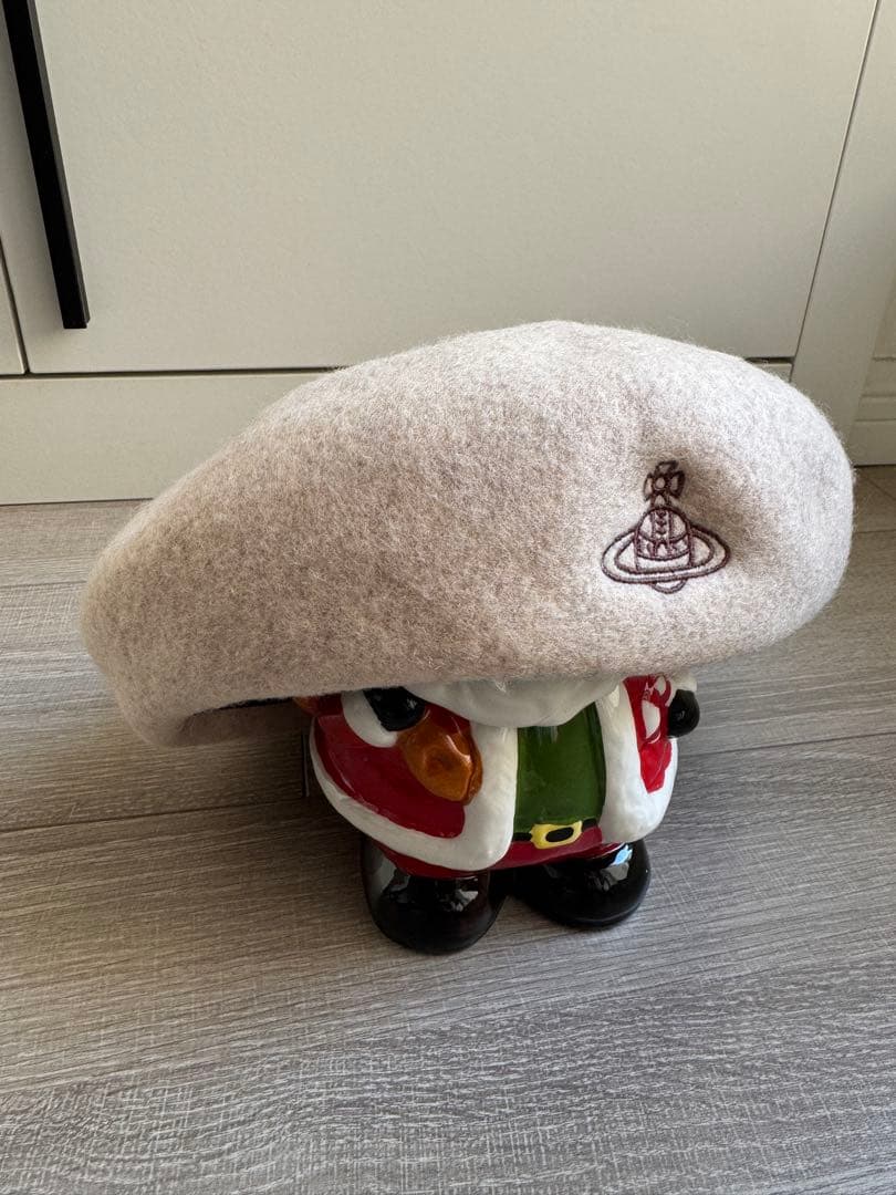 ヴィヴィアンウエストウッド　ウール ベージュ　ベレー帽　オーブ