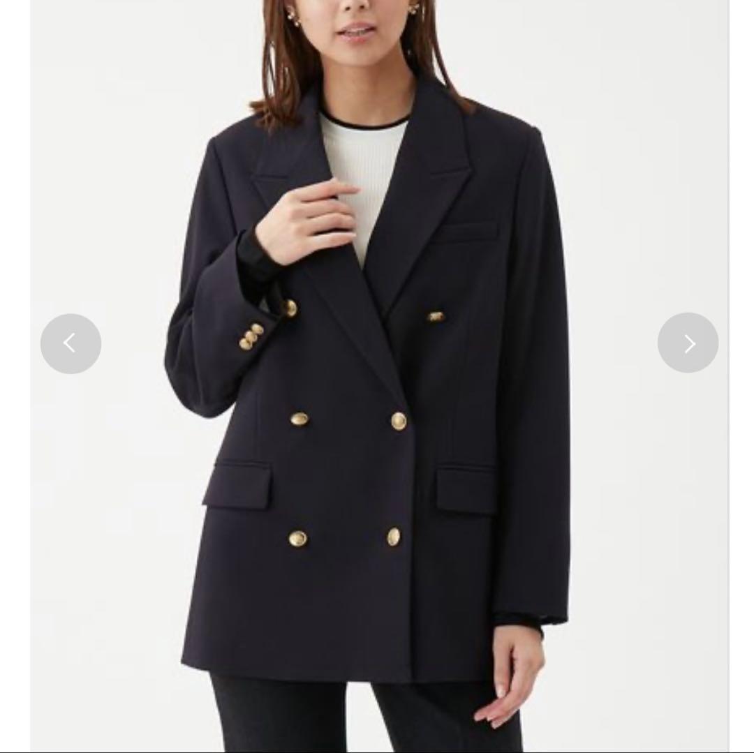 ⭐︎MilaOwen⭐︎ミラオーウェン　テーラード　金釦ダブルブレザージャケット　紺