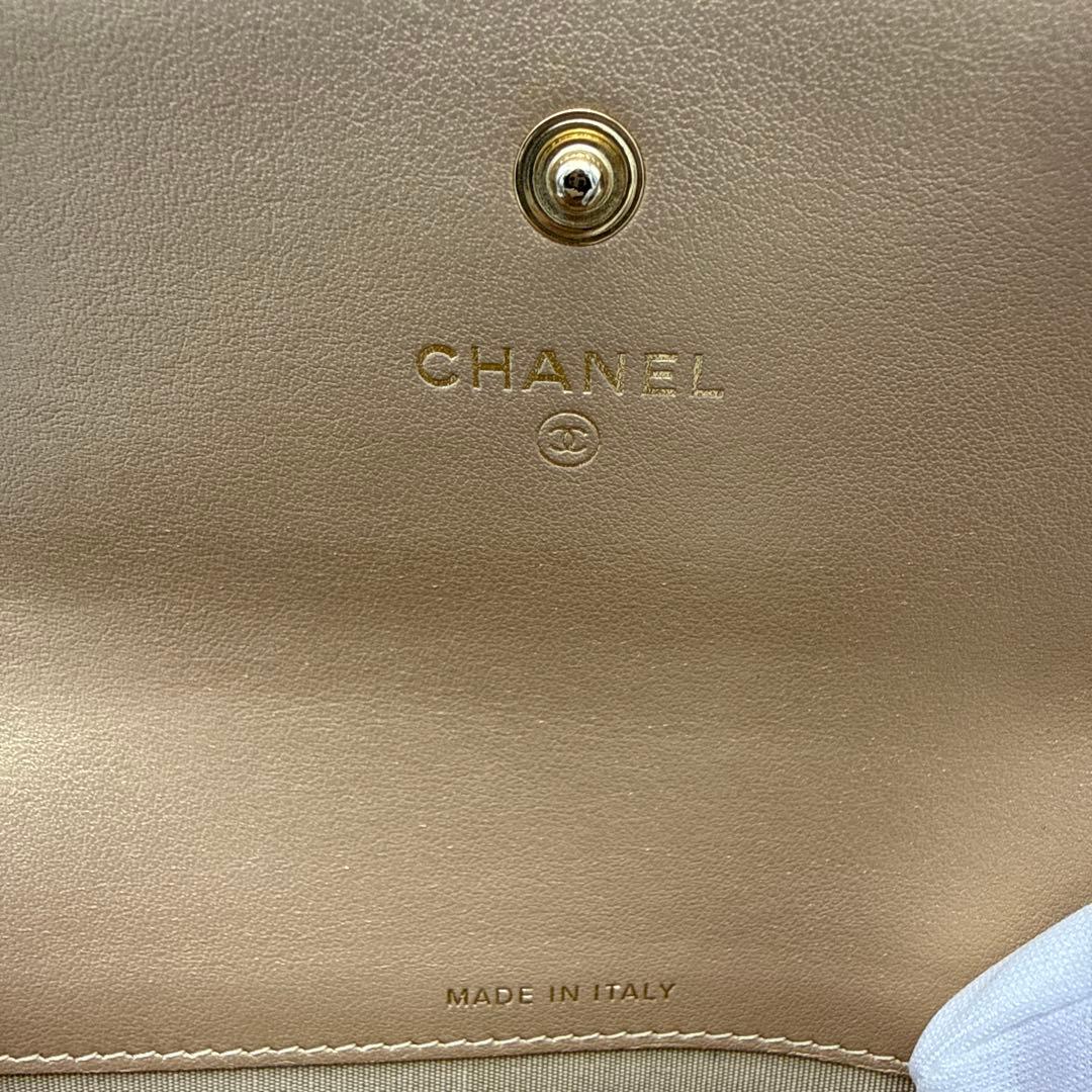 CHANEL シャネル カラーストーン 長財布 ゴールド