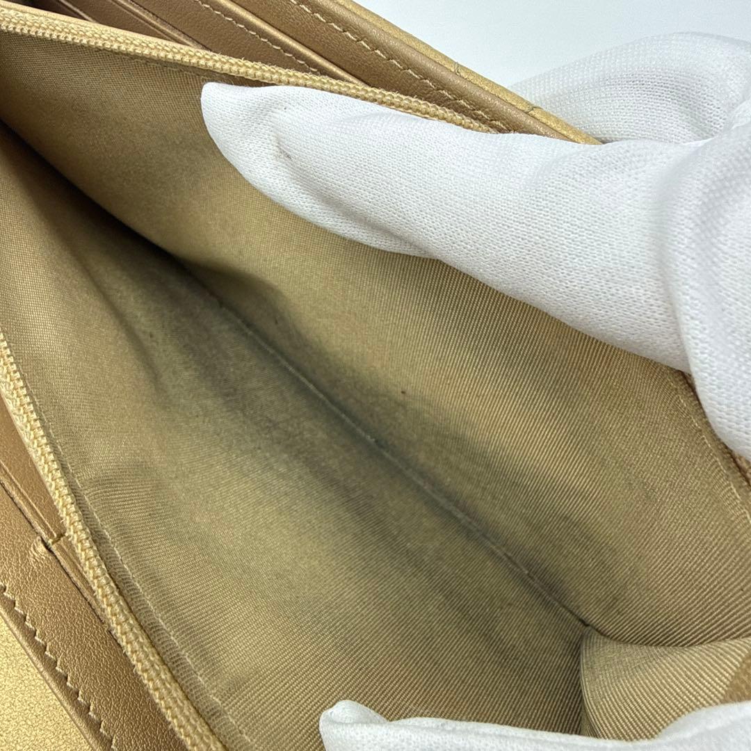 CHANEL シャネル カラーストーン 長財布 ゴールド