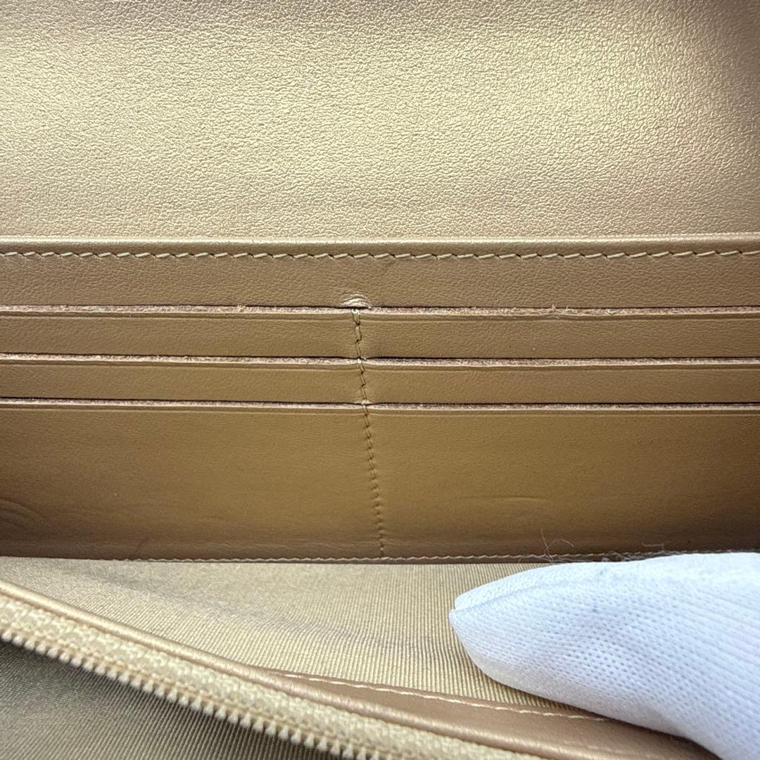 CHANEL シャネル カラーストーン 長財布 ゴールド