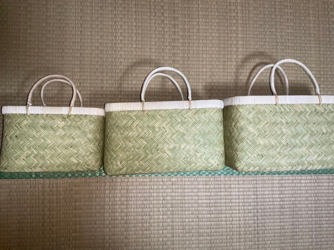 鳥越竹細工　市場かご　新品　大中小サイズ3点セット　●期間限定●