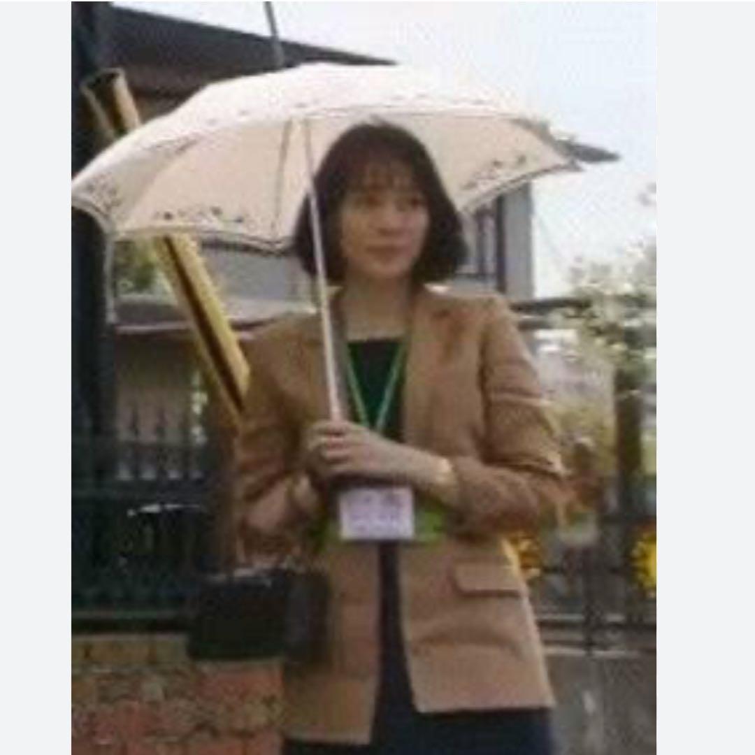 フォクシー　カタログ掲載　麻混　折りたたみ　日傘