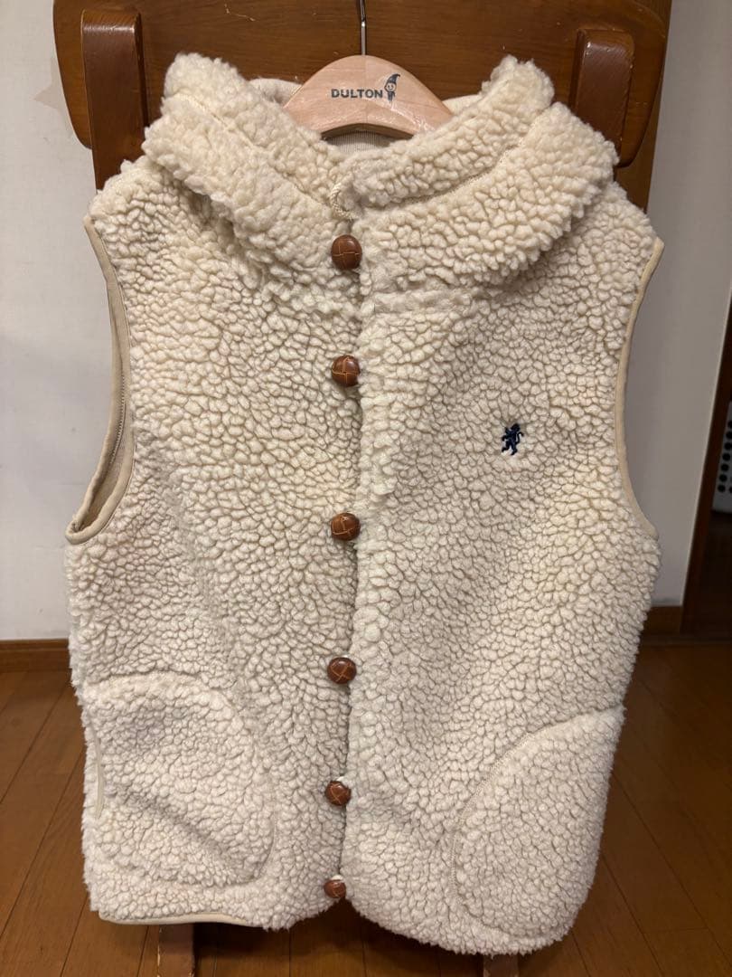 K*K様 Gymplehx フード付きボアベスト ホワイト