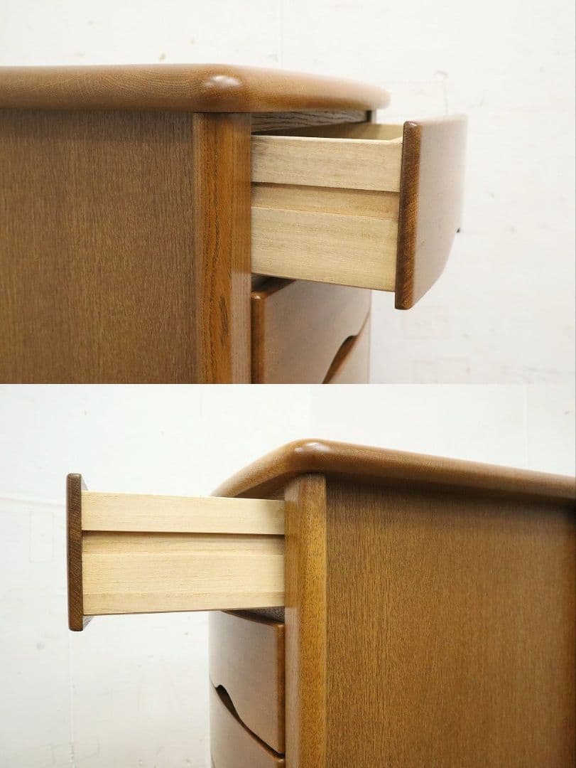 【浜本工芸】ナラ材・No.1100チェストA・サイドチェスト6段