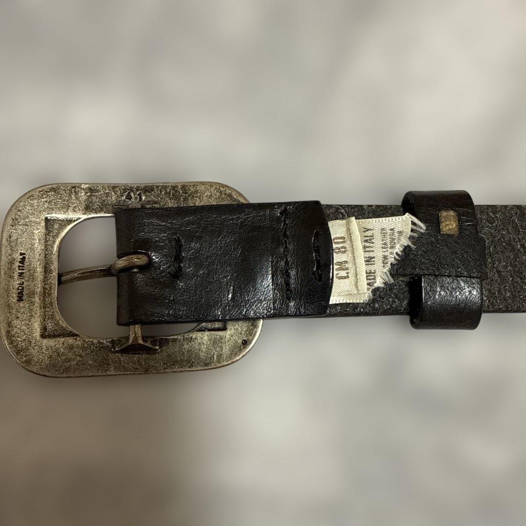 DIESEL ロゴ入り ブラックレザーベルト ディーゼル ベルト