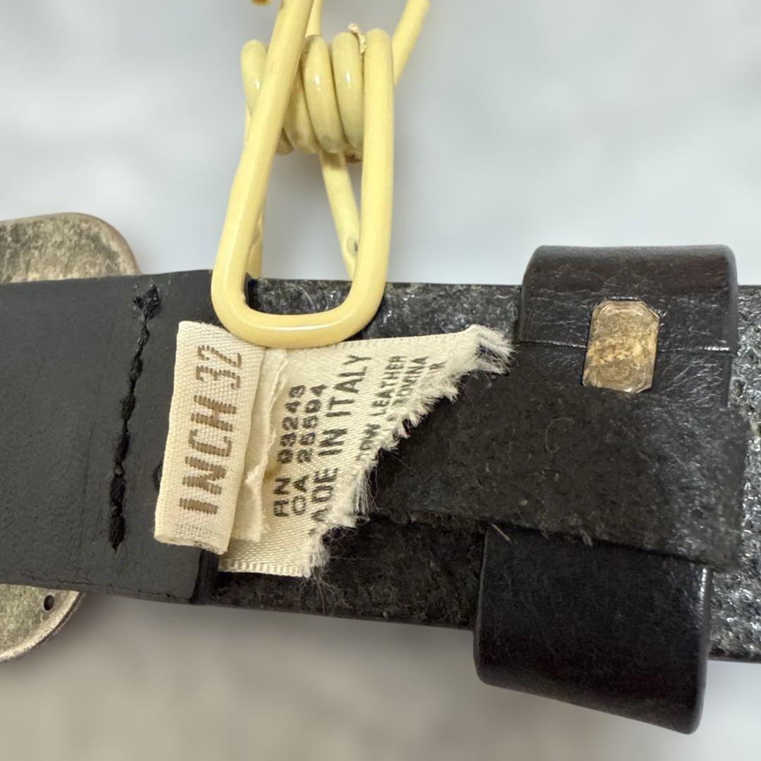 DIESEL ロゴ入り ブラックレザーベルト ディーゼル ベルト