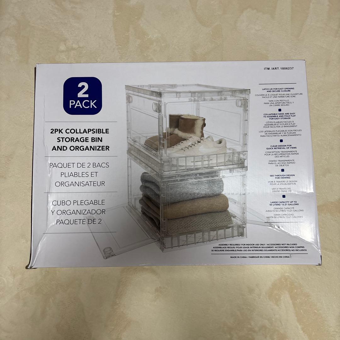 Rareコストコ　クリアストレージボックス 収納BOX 大 ２個入り3箱