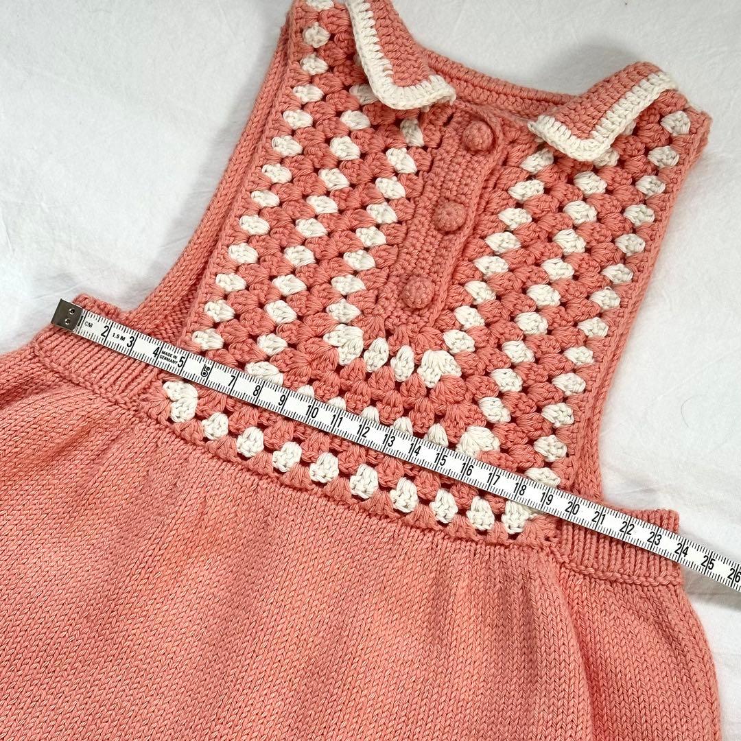 misha and puff コットンニットロンパース 18-24m