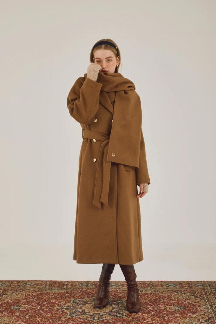 polaura ポローラ MANY WAYウールロングトレンチコート