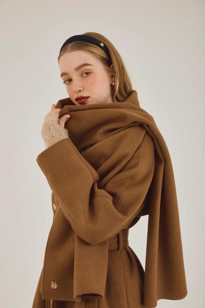 polaura ポローラ MANY WAYウールロングトレンチコート