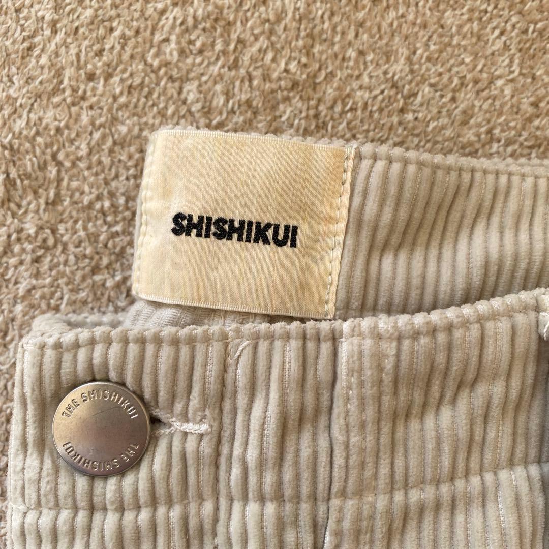 シシクイコーデュロイベーカーパンツ サイズ38 ベージュ