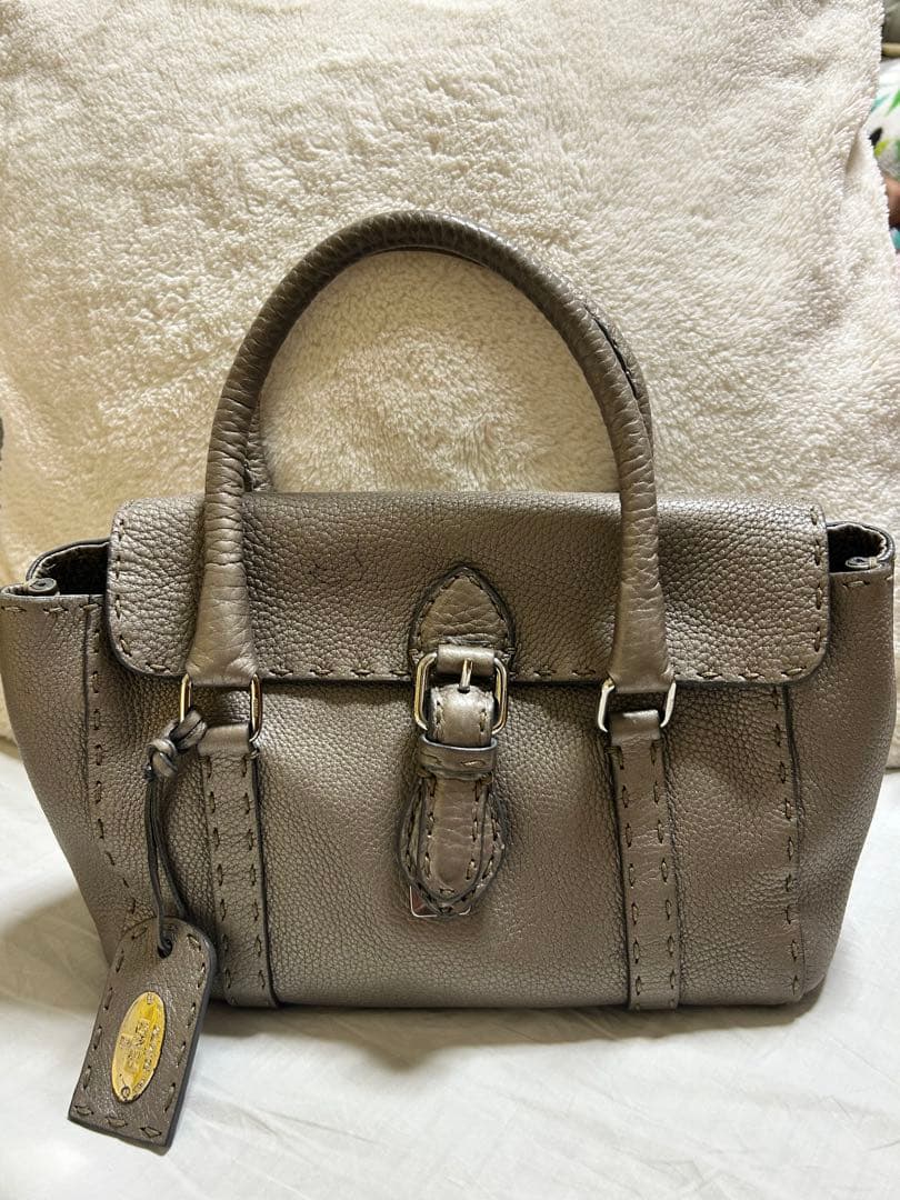 Fendi Selleria ハンドバッグ グレー