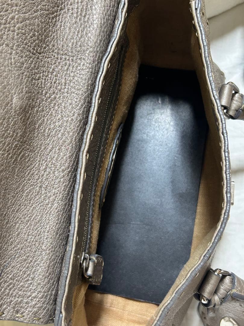 Fendi Selleria ハンドバッグ グレー
