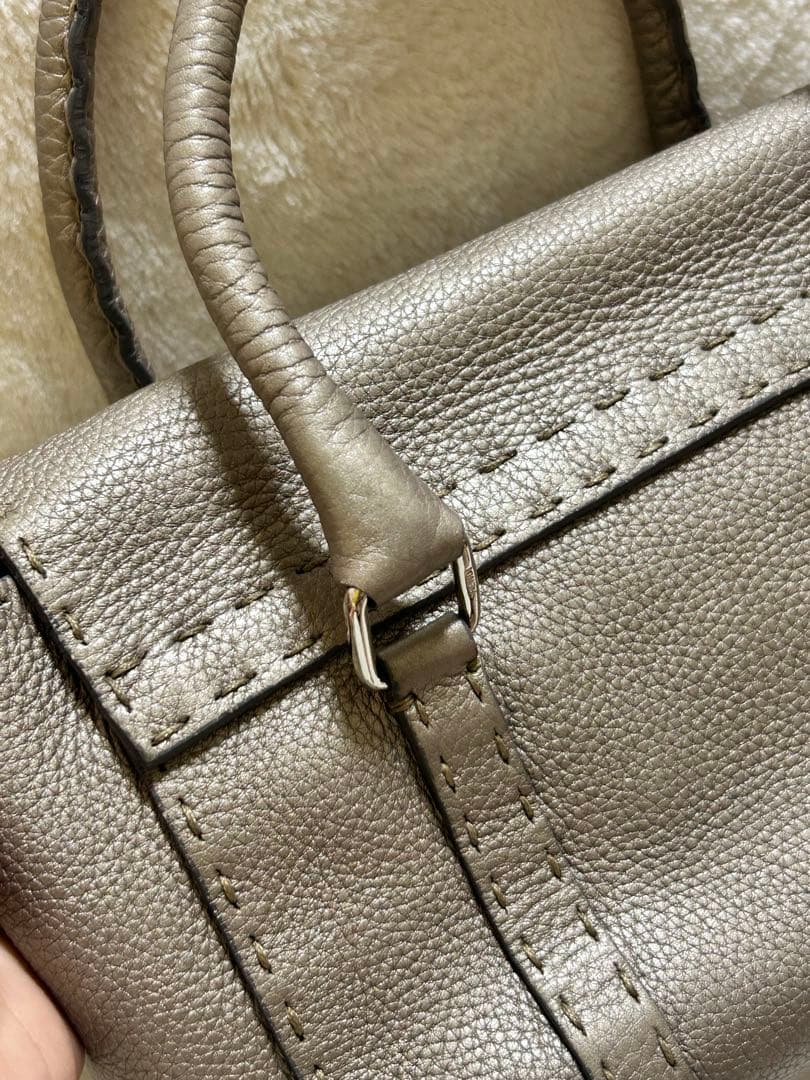 Fendi Selleria ハンドバッグ グレー