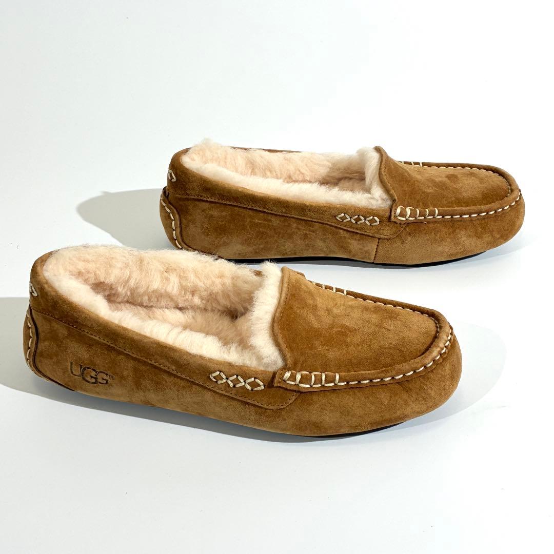 未使用級✨ UGG アグ ANSLEY アンスレー モカシン ブラウン 23cm