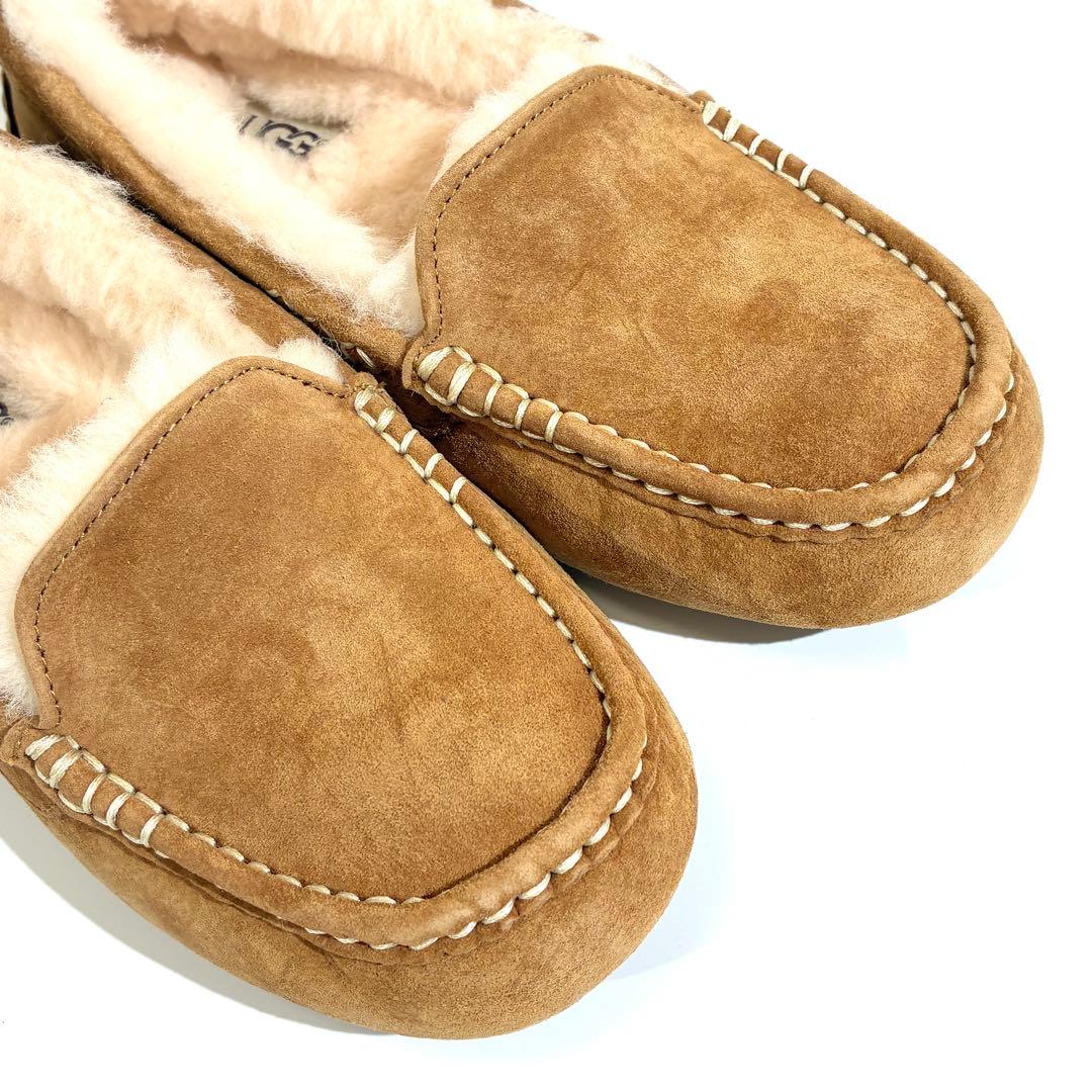 未使用級✨ UGG アグ ANSLEY アンスレー モカシン ブラウン 23cm