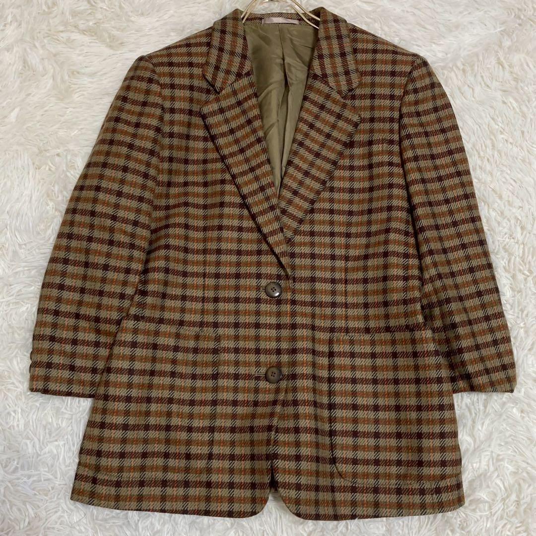Burberrys チェック柄ジャケット ブラウン 9号 キレイめ オシャレ