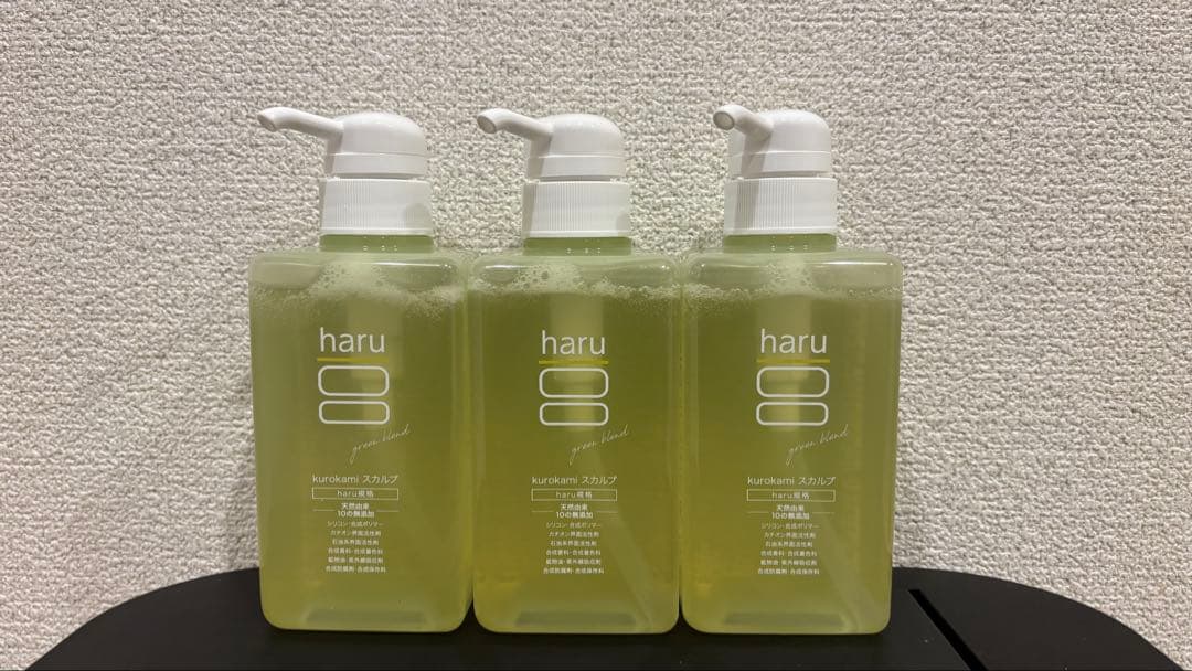 ⚪︎新品未開封harukurokami スカルプ グリーン400ml×3点セット