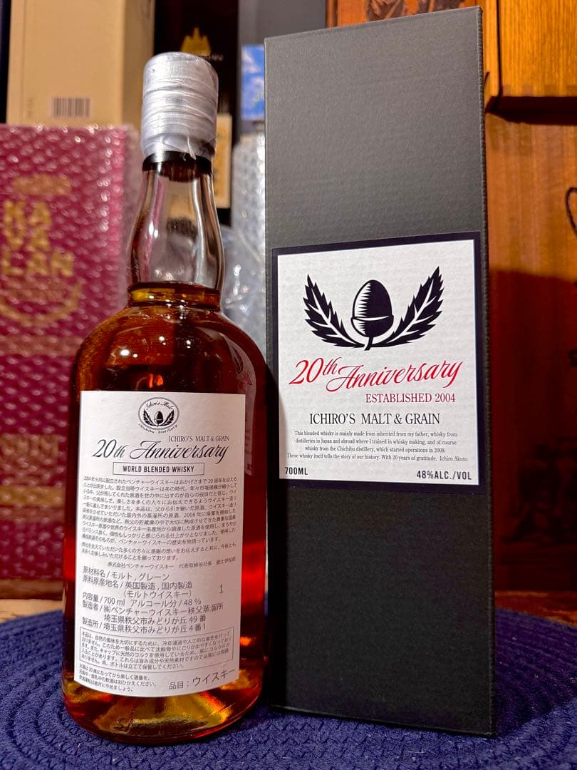 【希少】秩父 イチローズ モルト＆グレーン 20周年 アニバーサリー バッチ 1