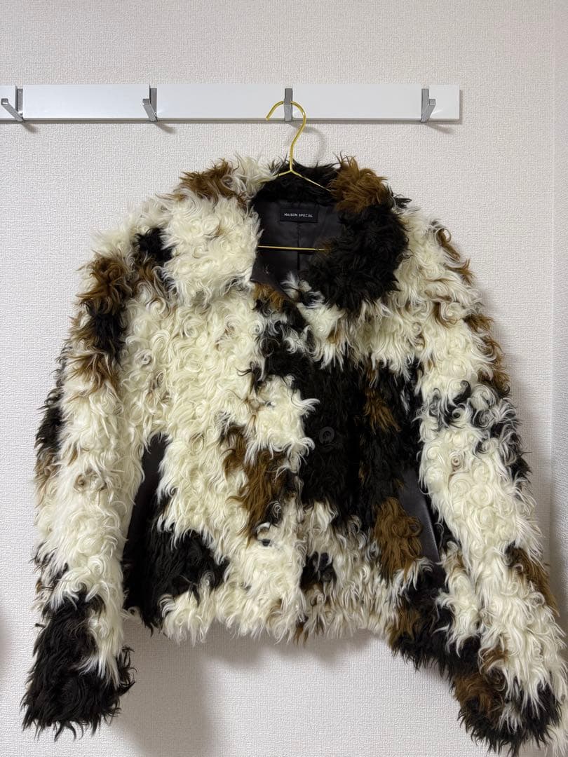 MAISONSPECIAL カールフェイクファーコート メゾンスペシャル マルチ