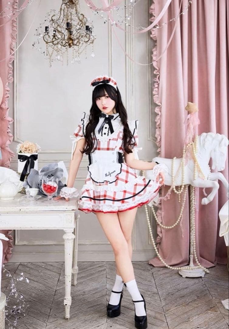 マリームーン　チェックメイド レッド