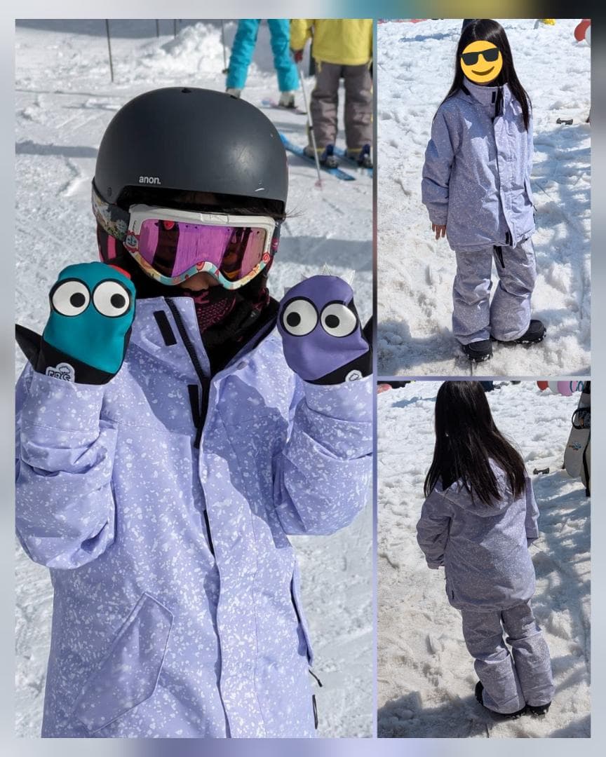 BURTON バートン キッズ スノーボードウェア 23-24 上下セット130