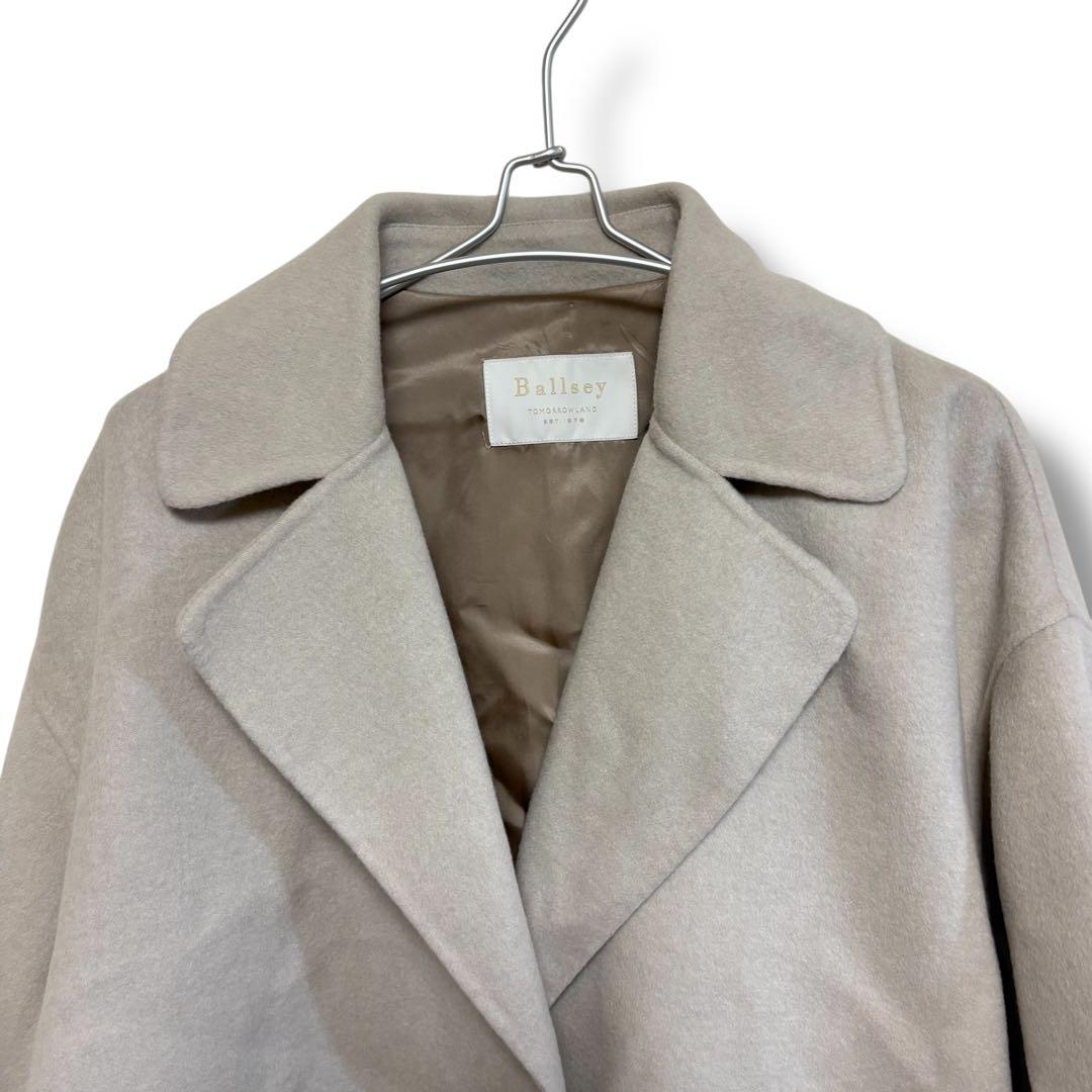 【美品】Ballseyボールジィ ウール100％ ショートピーコート 34