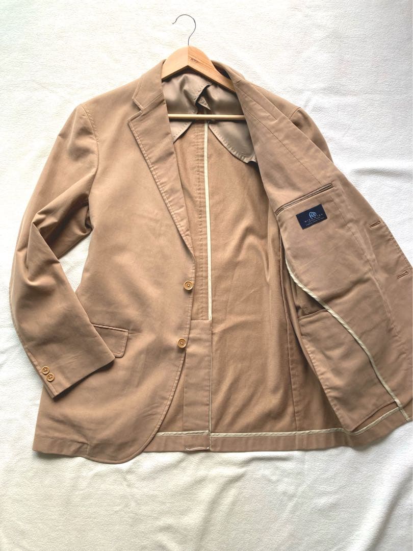サメオJ.PRESS ジャケット　サイズLL ブラウン　美品　段折　背抜