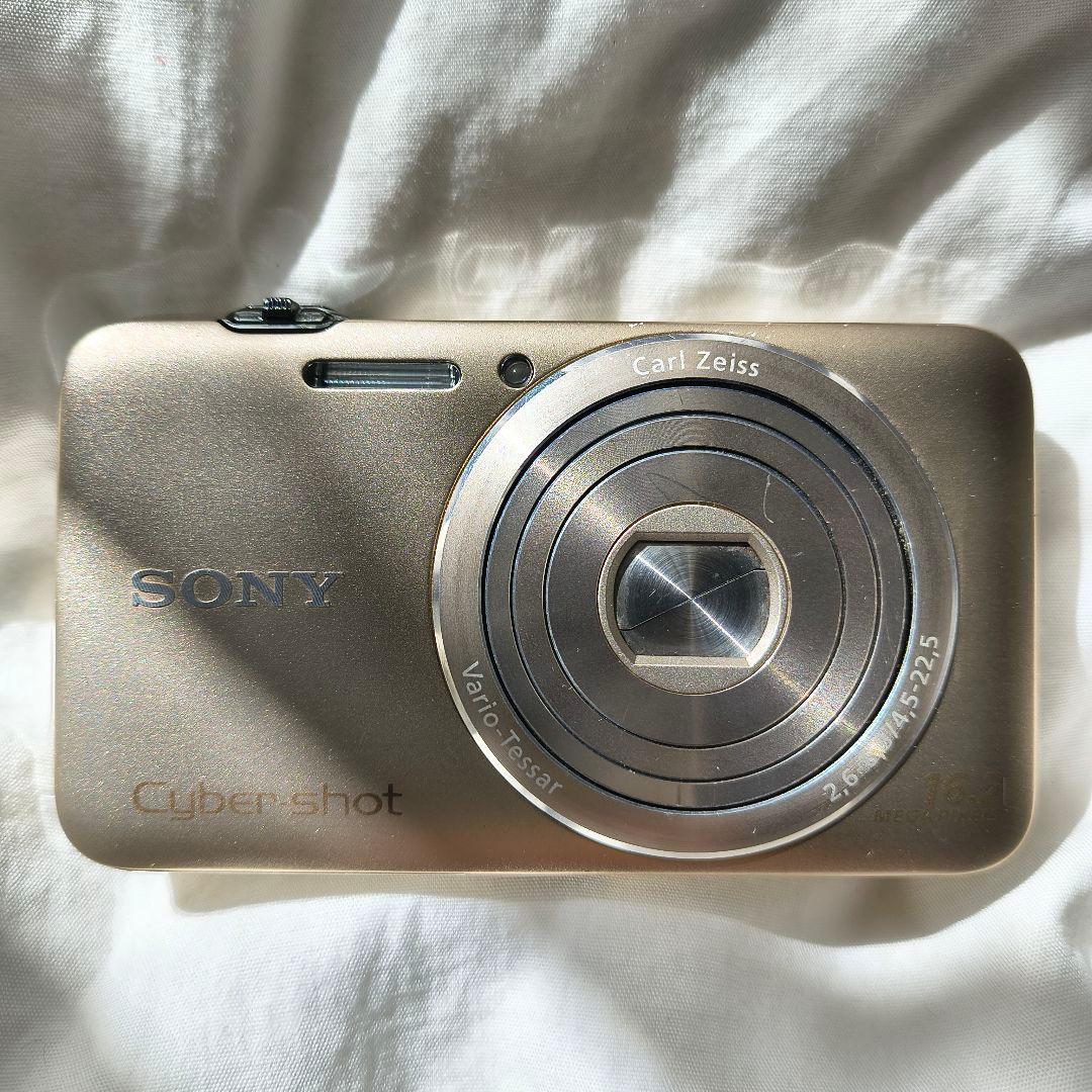 名機 SONY サイバーショット DSC-WX30｜オールドコンデジ　ゴールド
