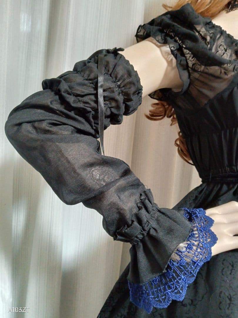 す*︎様 Moi-meme-Moitie 薔薇シフォンワンピース アームカバー