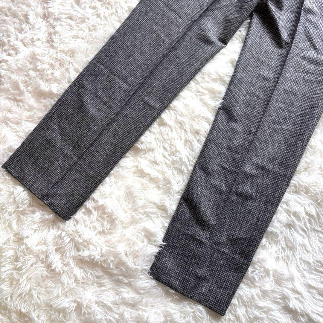 ✨美品✨ ジェルマーノ　スラックス　ハウンドトゥース　ノータック　ウール　46