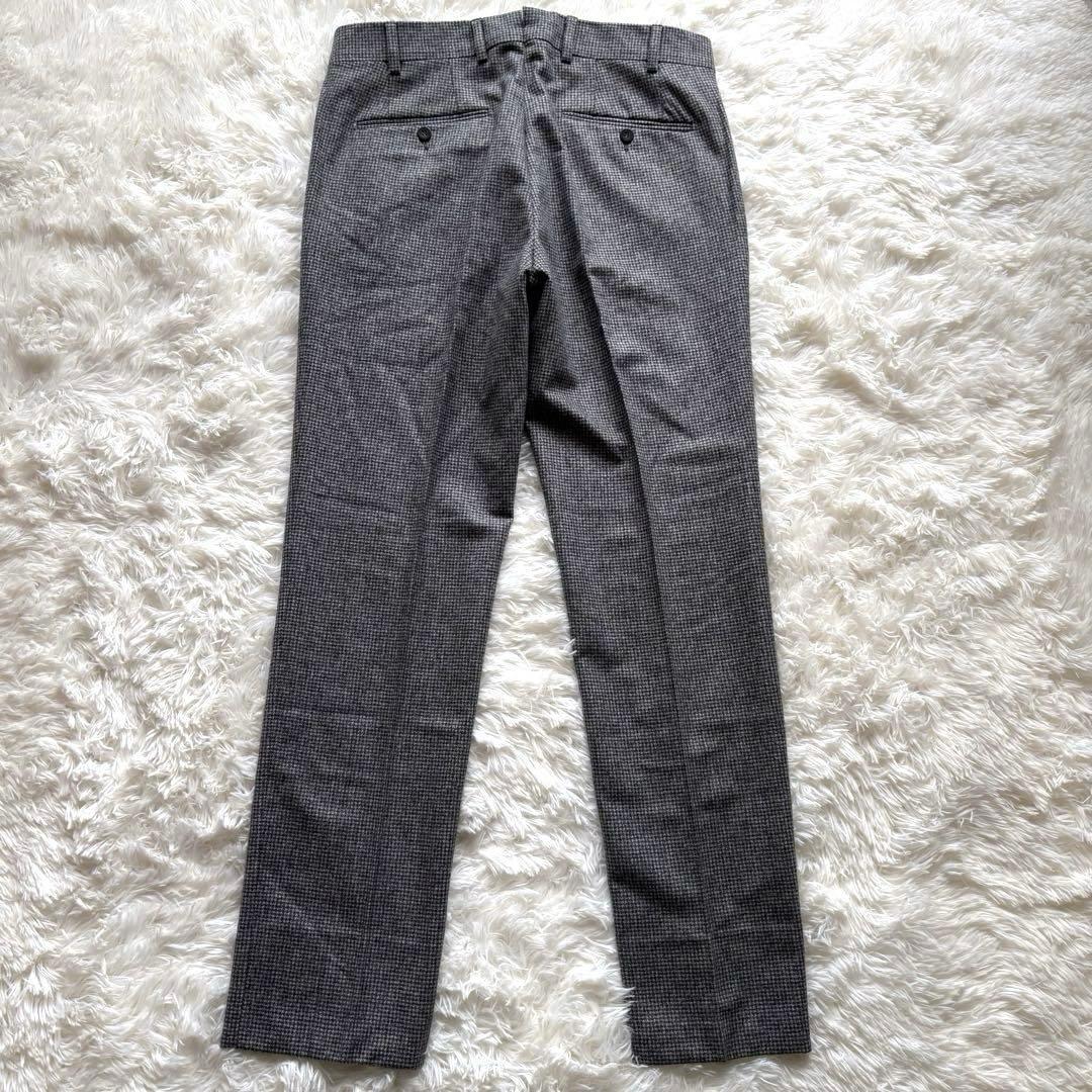✨美品✨ ジェルマーノ　スラックス　ハウンドトゥース　ノータック　ウール　46