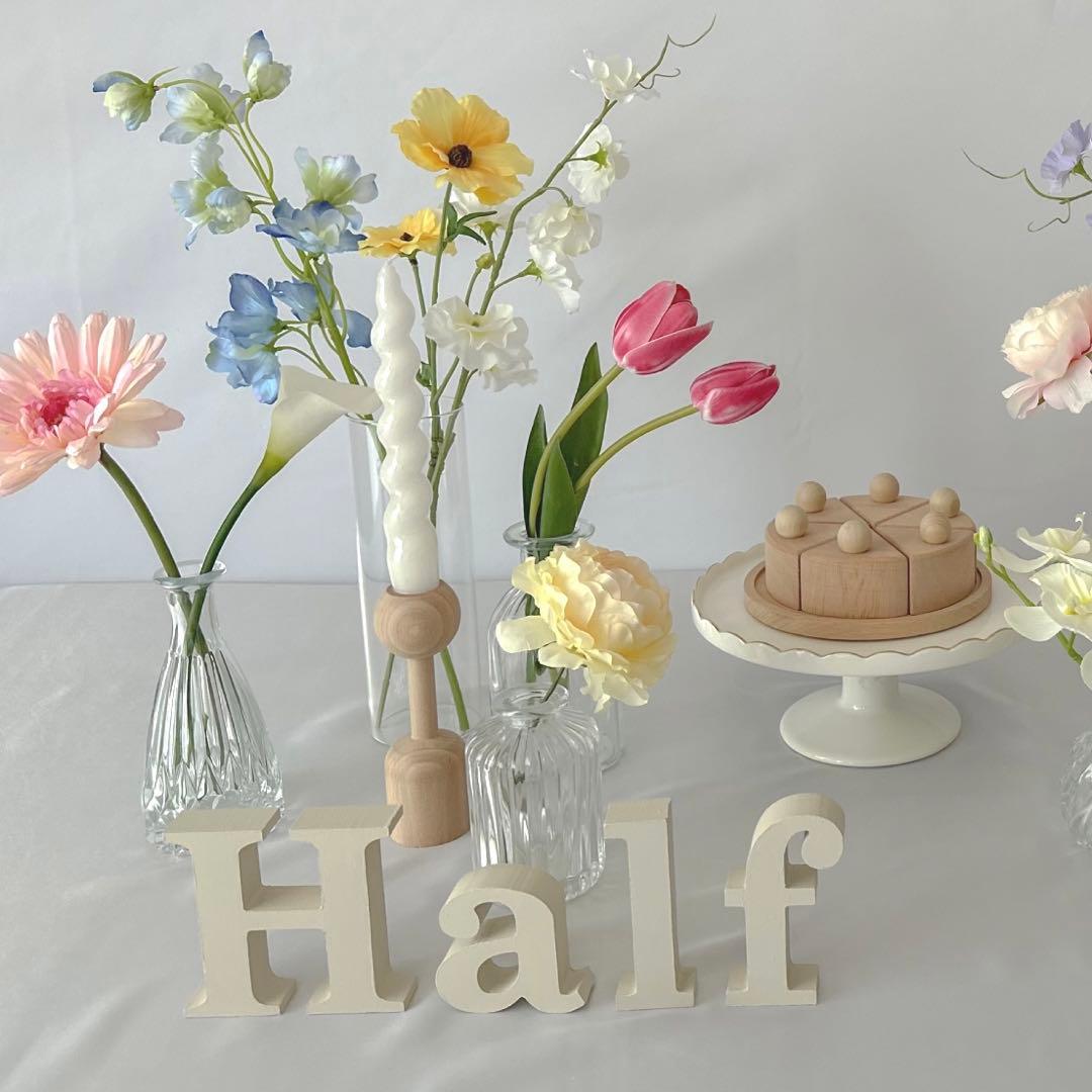 おうちスタジオ　誕生日　バースデー　ハーフバースデー　100日お祝い　誕生日装飾