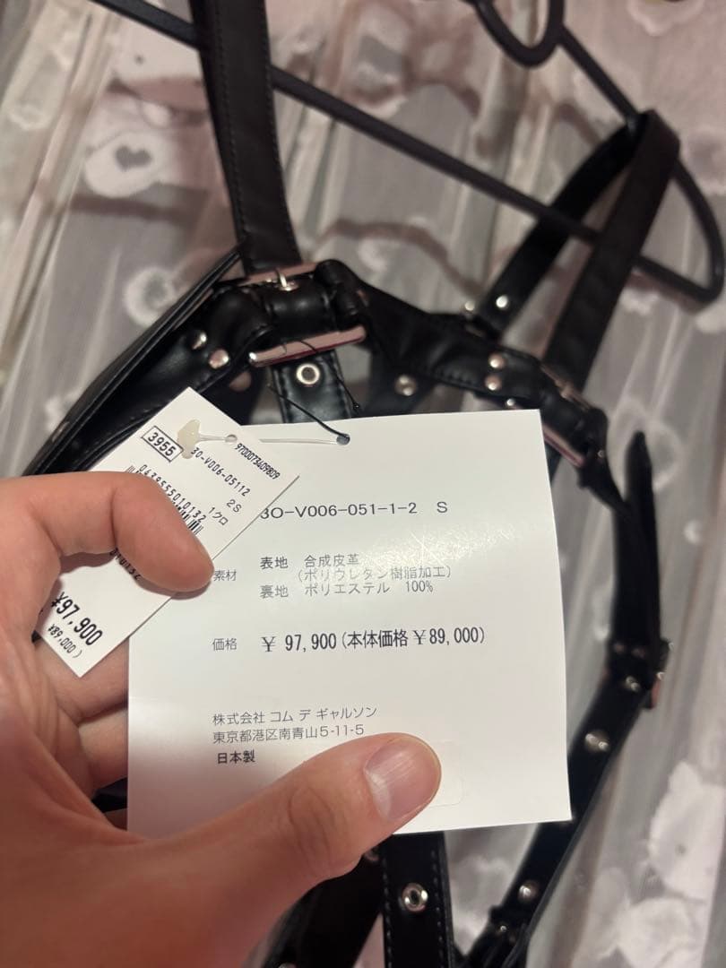 noir kei ninomiya ハーネス　唇　レザー　黒