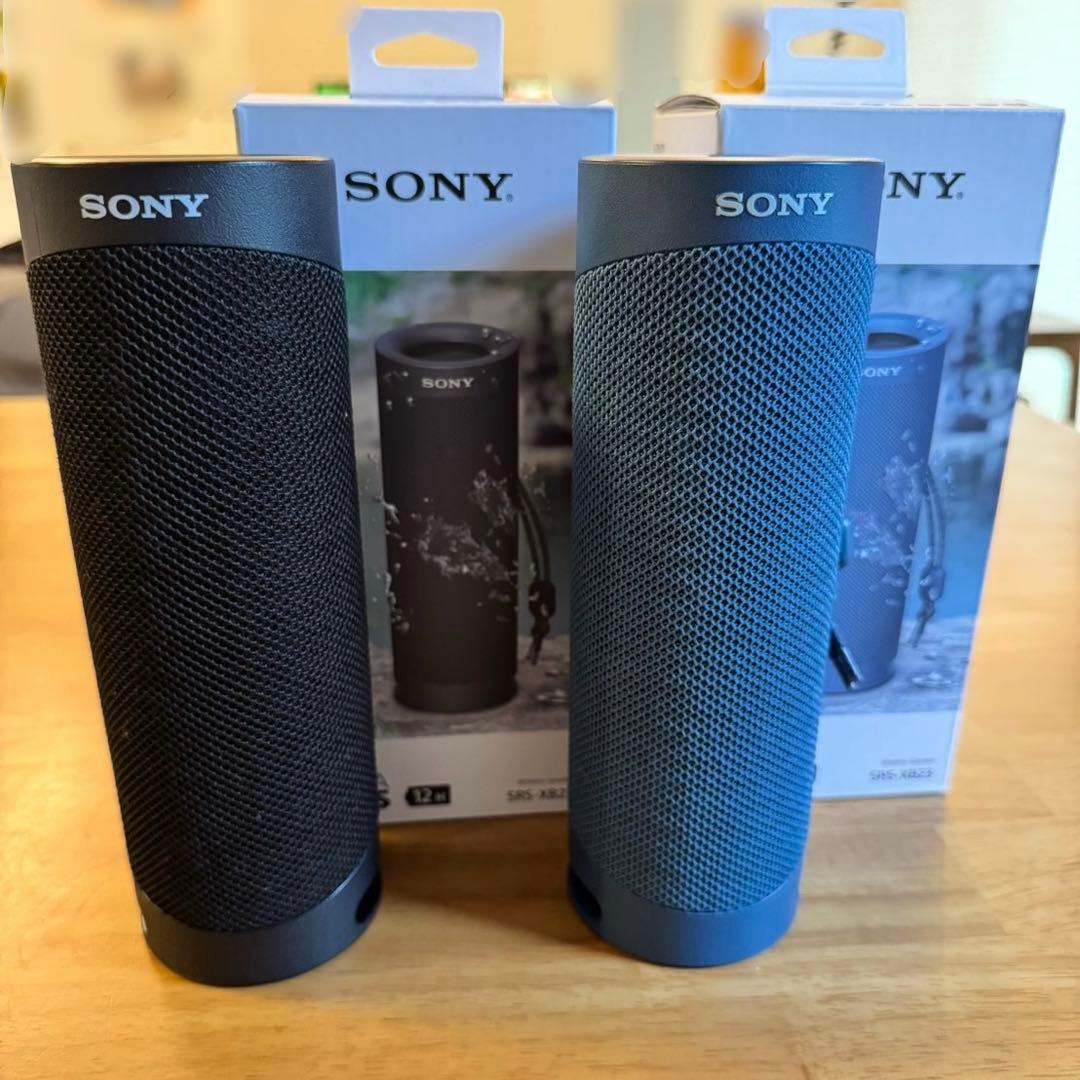 SONY SRS-XB23 ブラック・ブルー　2本セット