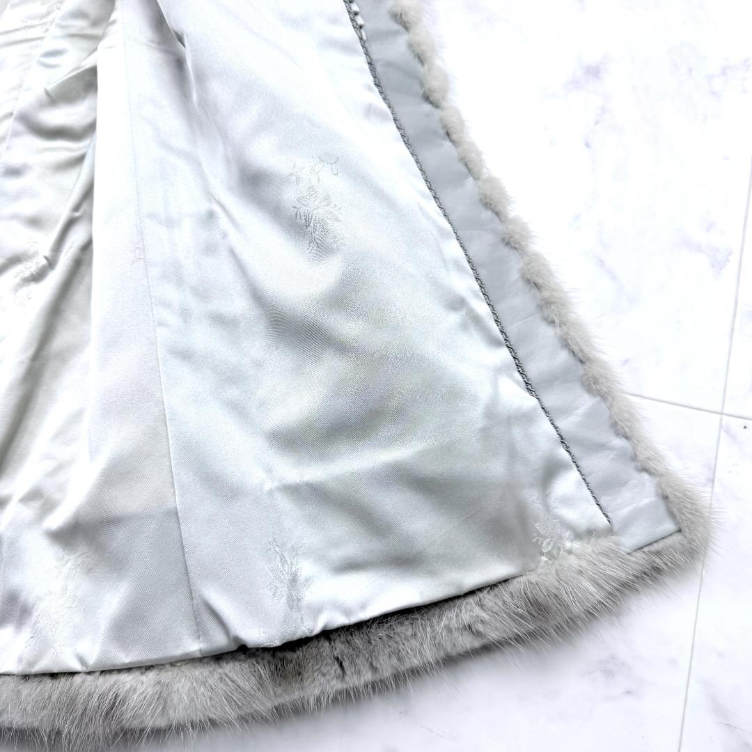 美品 EMBA サファイアミンク ファーコート 鑑定書あり エンバ 毛皮