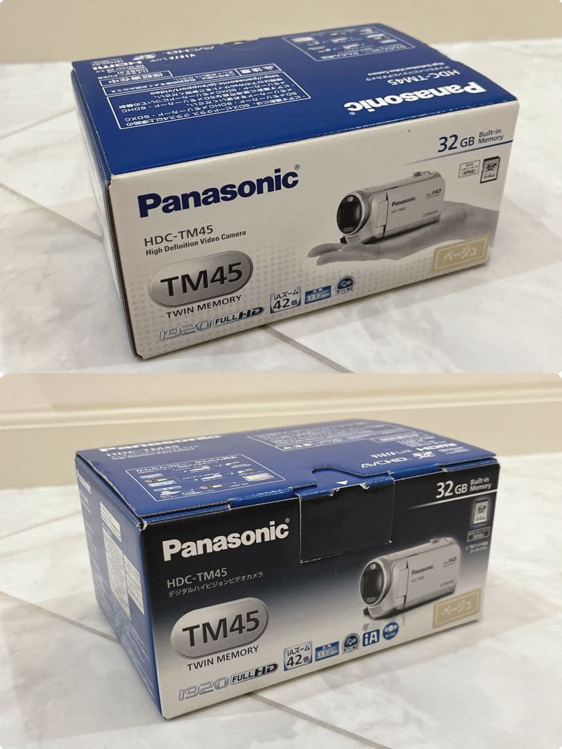 動作品 Panasonic パナソニック HDC-TM45 ビデオカメラ 箱付き