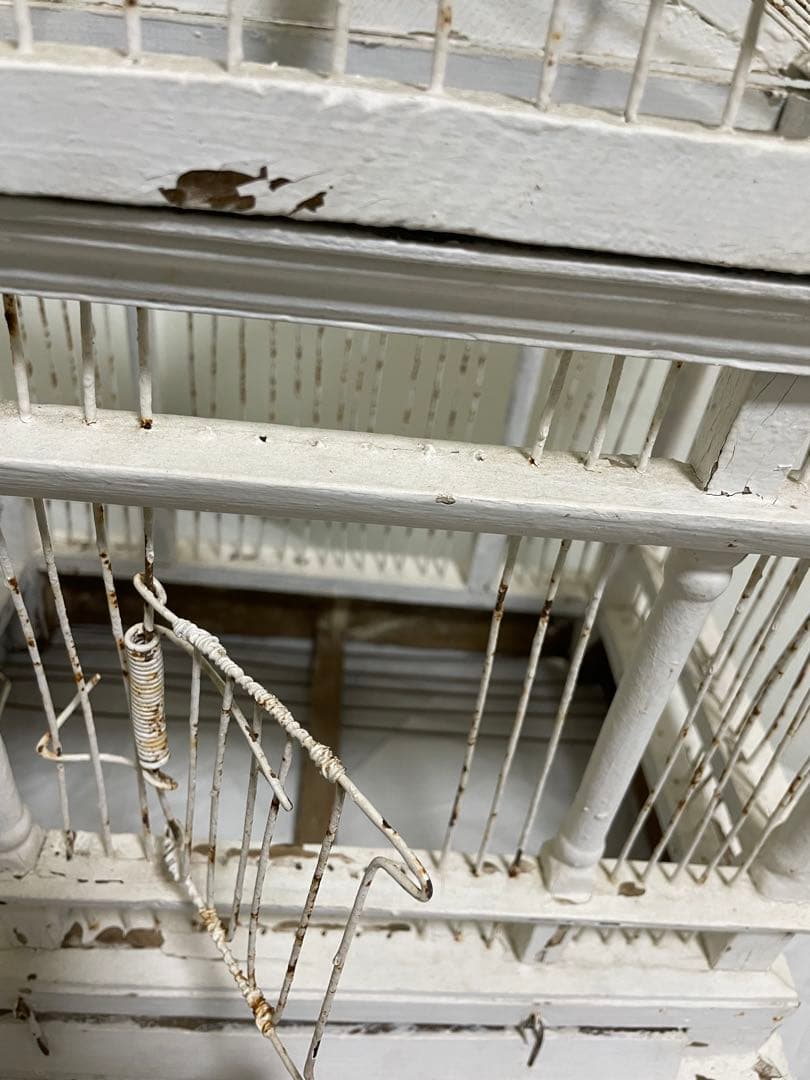 アンティーク木製 鳥かご パルテノン神殿　シャビーインテリア　ブロカント