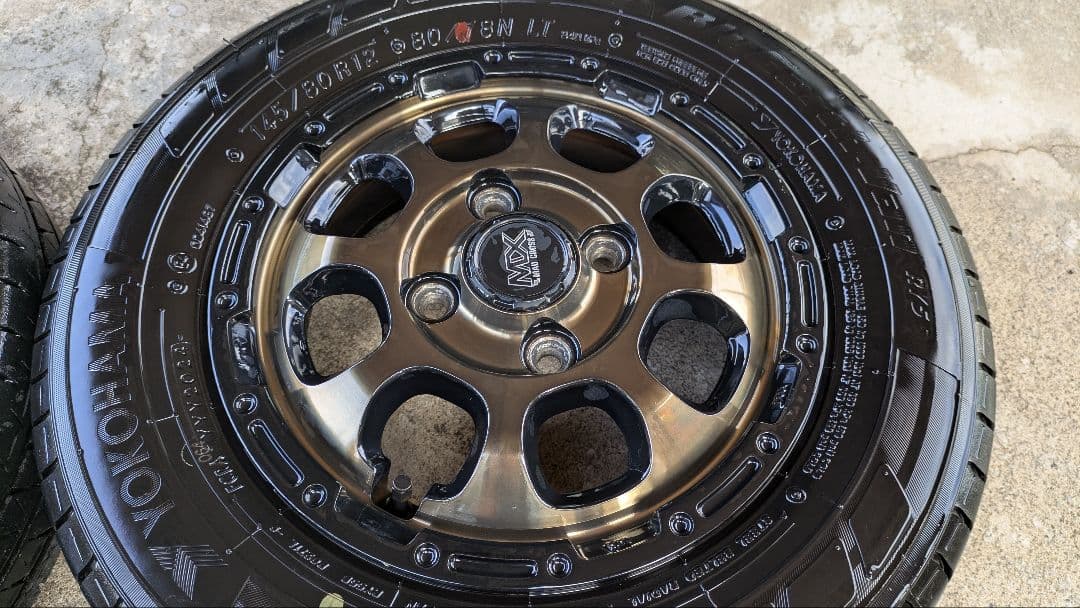 マッドクロス　グレイス　4本セット 145/80R12 6PR　中古　軽バン