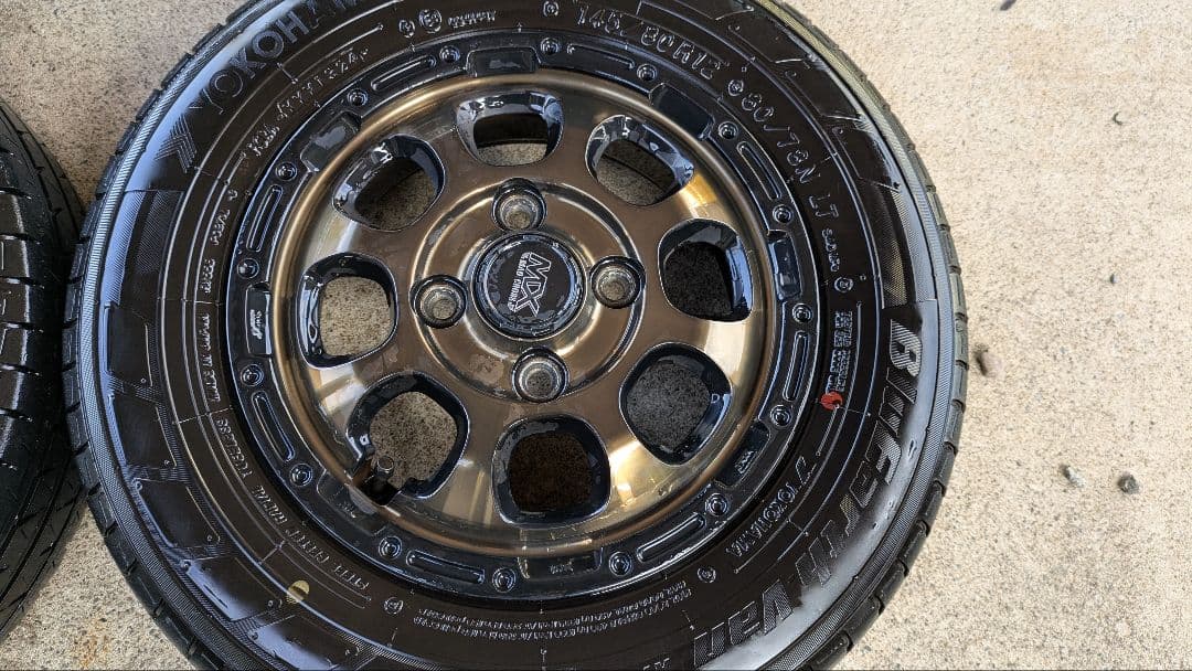 マッドクロス　グレイス　4本セット 145/80R12 6PR　中古　軽バン