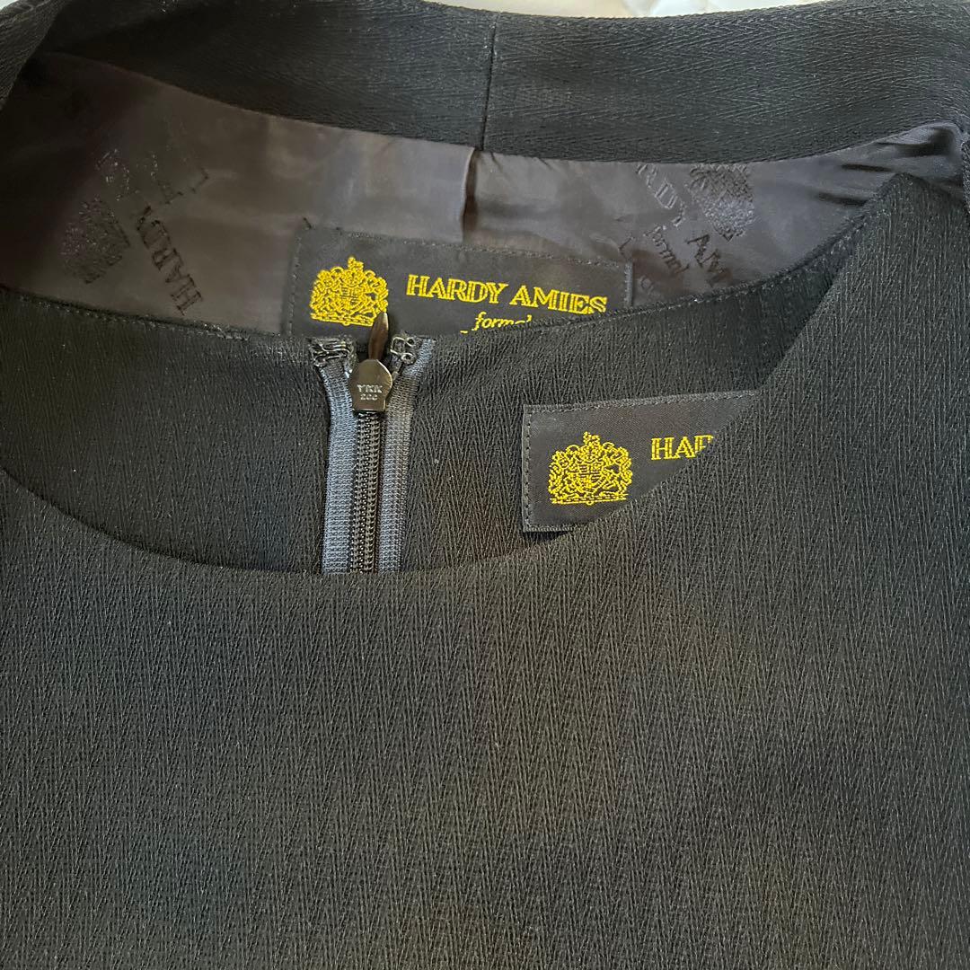 ハーディ エイミス 英国王室御用達 ブラック　ノーカラー　セットアップ