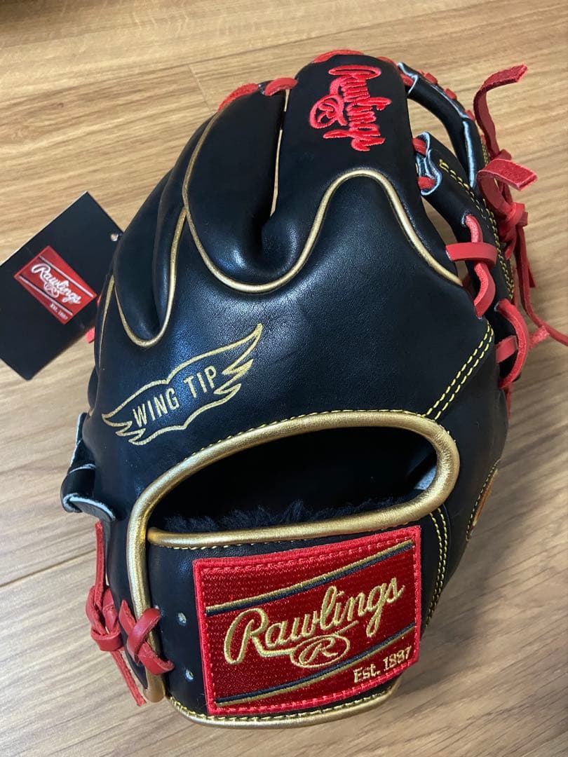 Rawlings MlB 205WModel 軟式 黒 グローブスタンド付き