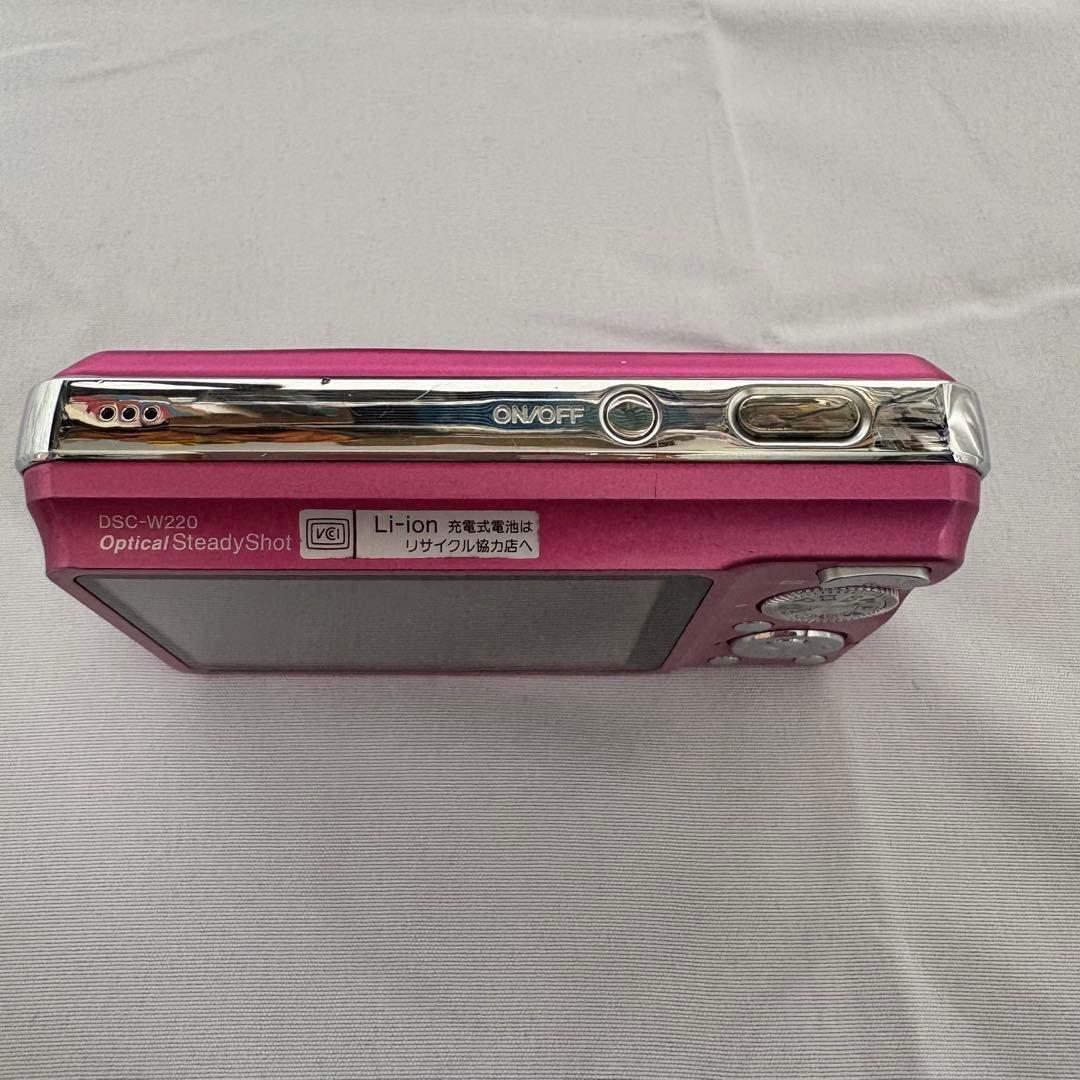 動作品 SONY Cyber-shot DSC-W220 ピンク デジタルカメラ