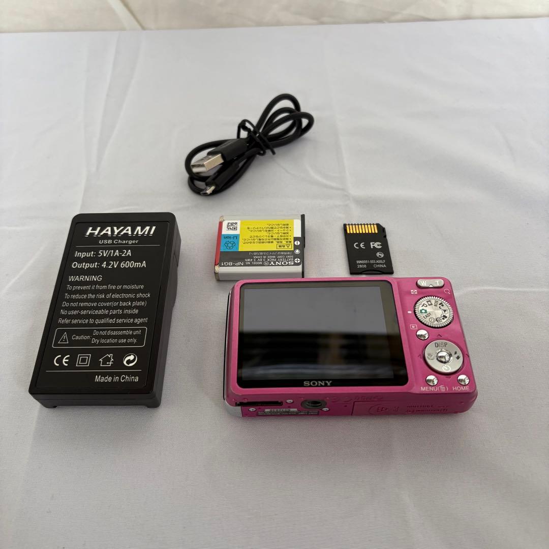 動作品 SONY Cyber-shot DSC-W220 ピンク デジタルカメラ